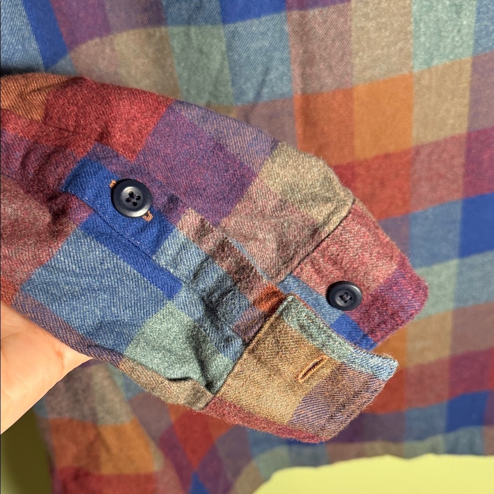 Patagonia Men's Plaid Flannel Shirt - Multi-Color Large - Picture 10 of 11